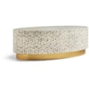 Maitland-Smith End/Side Tables Stone Inlay Cocktail Table