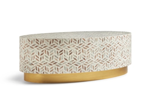 Stone Inlay Cocktail Table