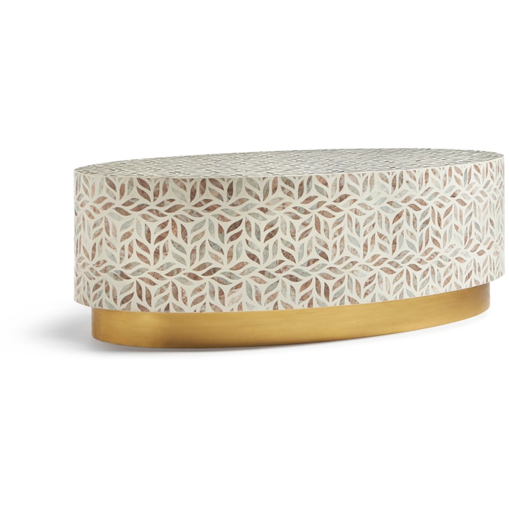 Maitland-Smith End/Side Tables Stone Inlay Cocktail Table