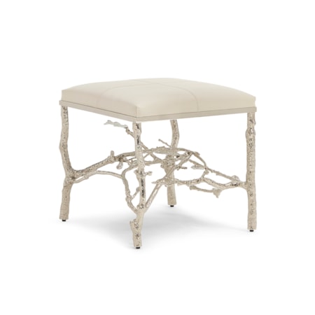 Silver Twig Ottoman