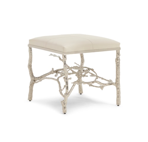 Silver Twig Ottoman
