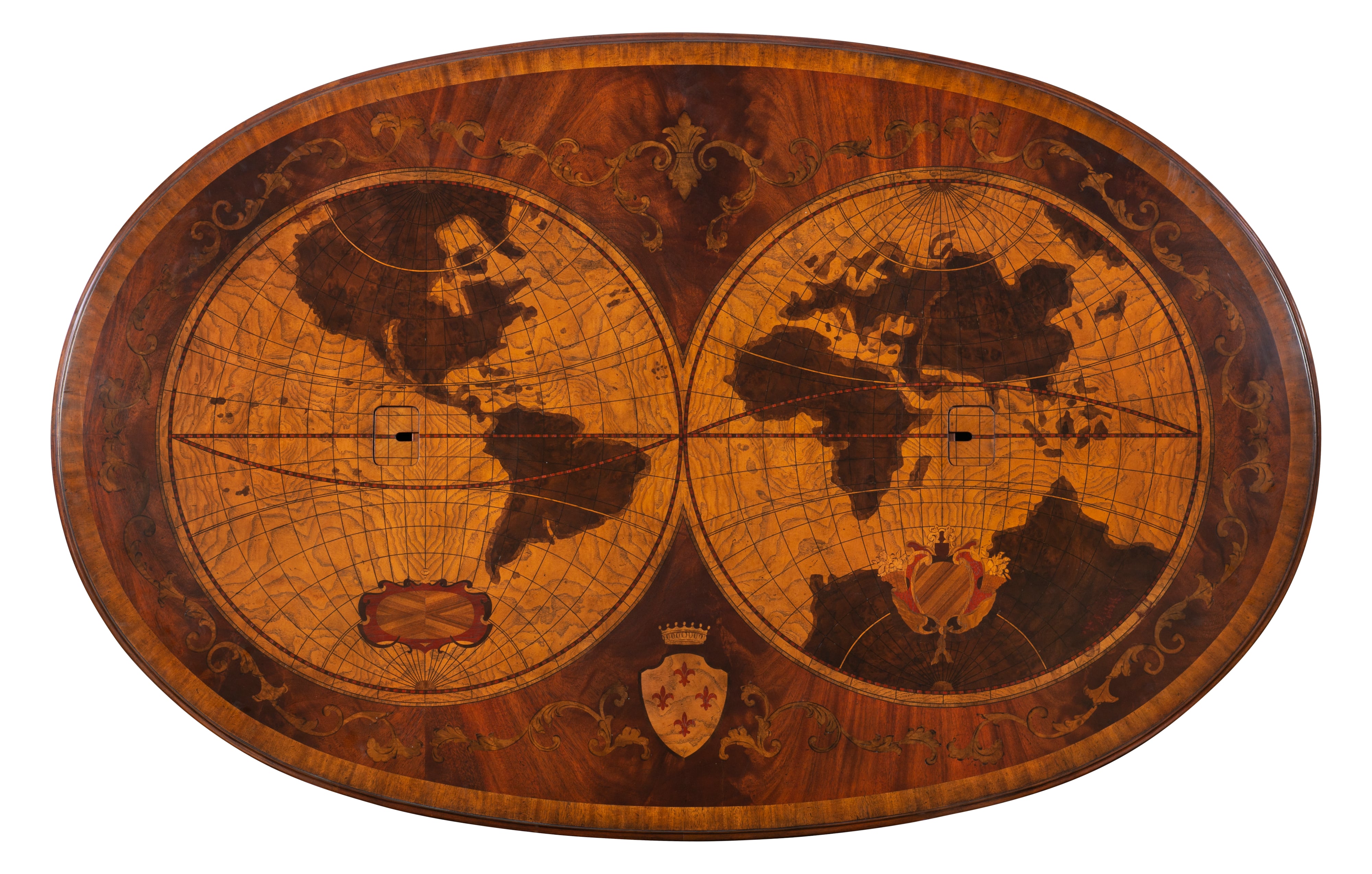 Map Partner's Oval Desk