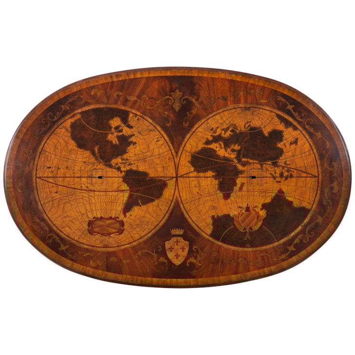 Maitland-Smith Desks Map Partner's Oval Desk