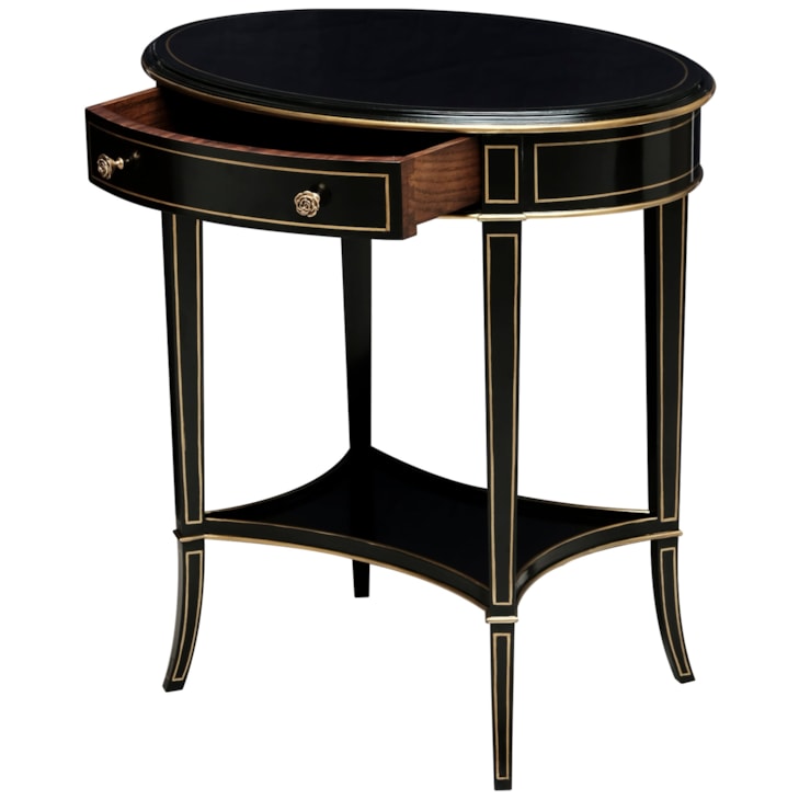 Maitland-Smith End/Side Tables Equinox Oval Side Table