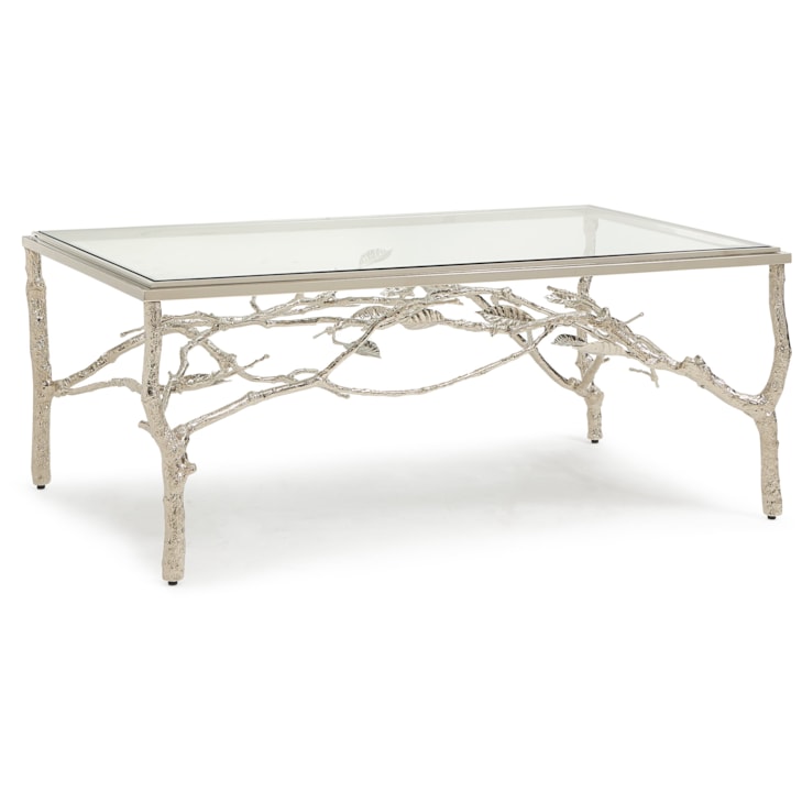 Maitland-Smith End/Side Tables Silver Twig Cocktail Table