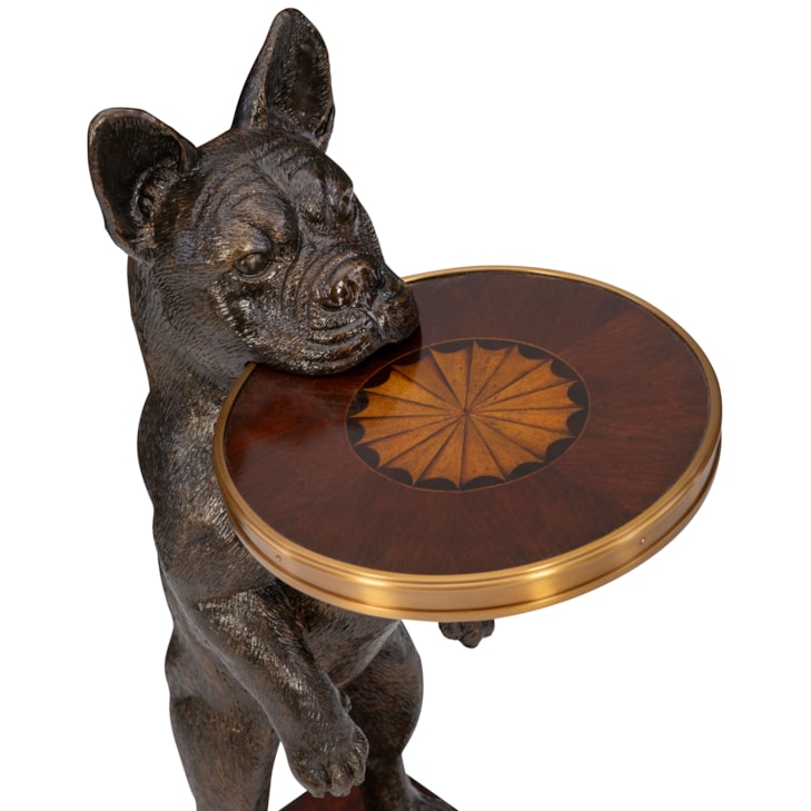 Maitland-Smith End/Side Tables French Bulldog Accent Table