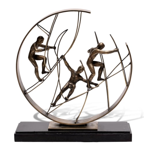 Dynamic Climbers Sculpture