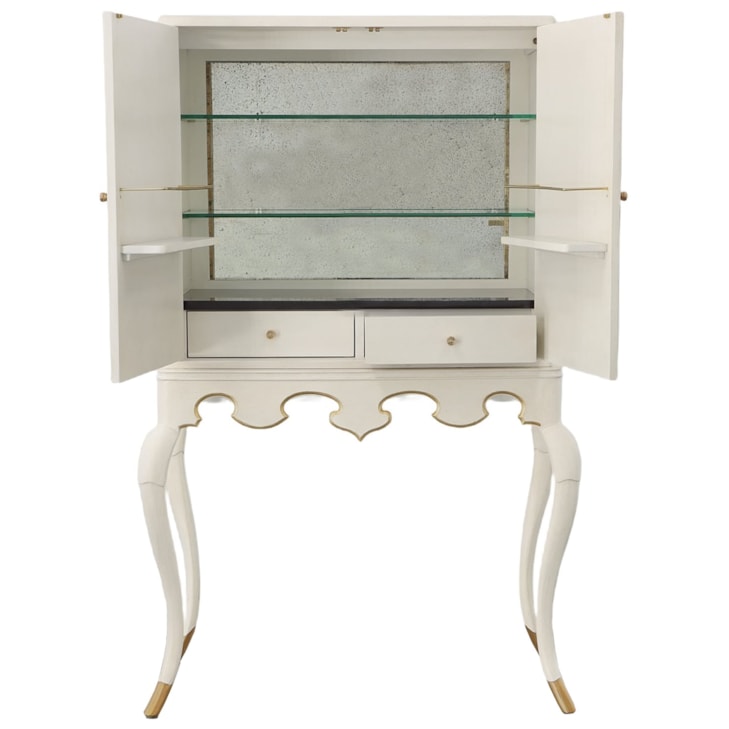 Maitland-Smith Consoles & Credenzas Lacca Veneziana Bar Cabinet