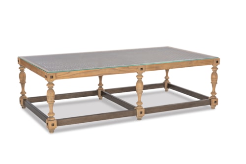 Transitional Riempie Cocktail Table