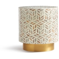 Stone Inlay Side Table
