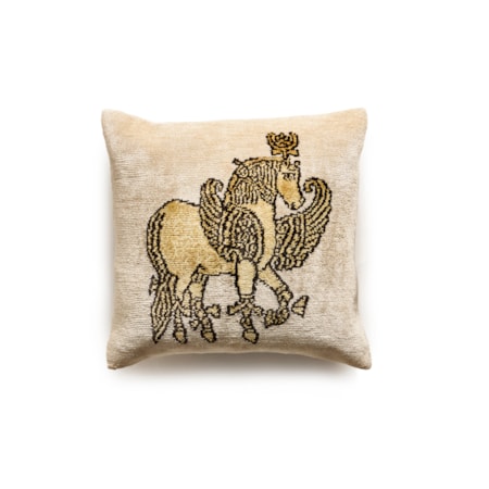 Cream Horse Pillow