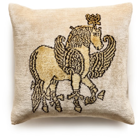Cream Horse Pillow