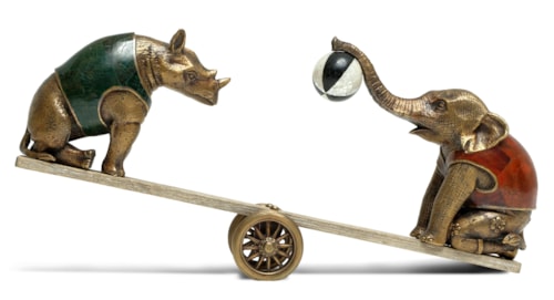 Circus See-Saw Sculpture