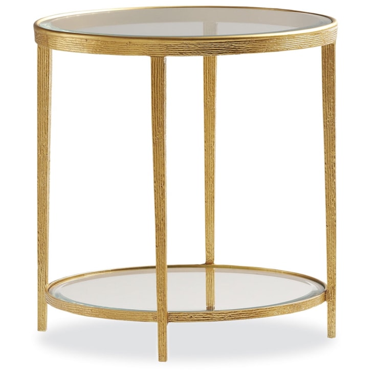 Maitland-Smith End/Side Tables Jinx Brass Round Side Table