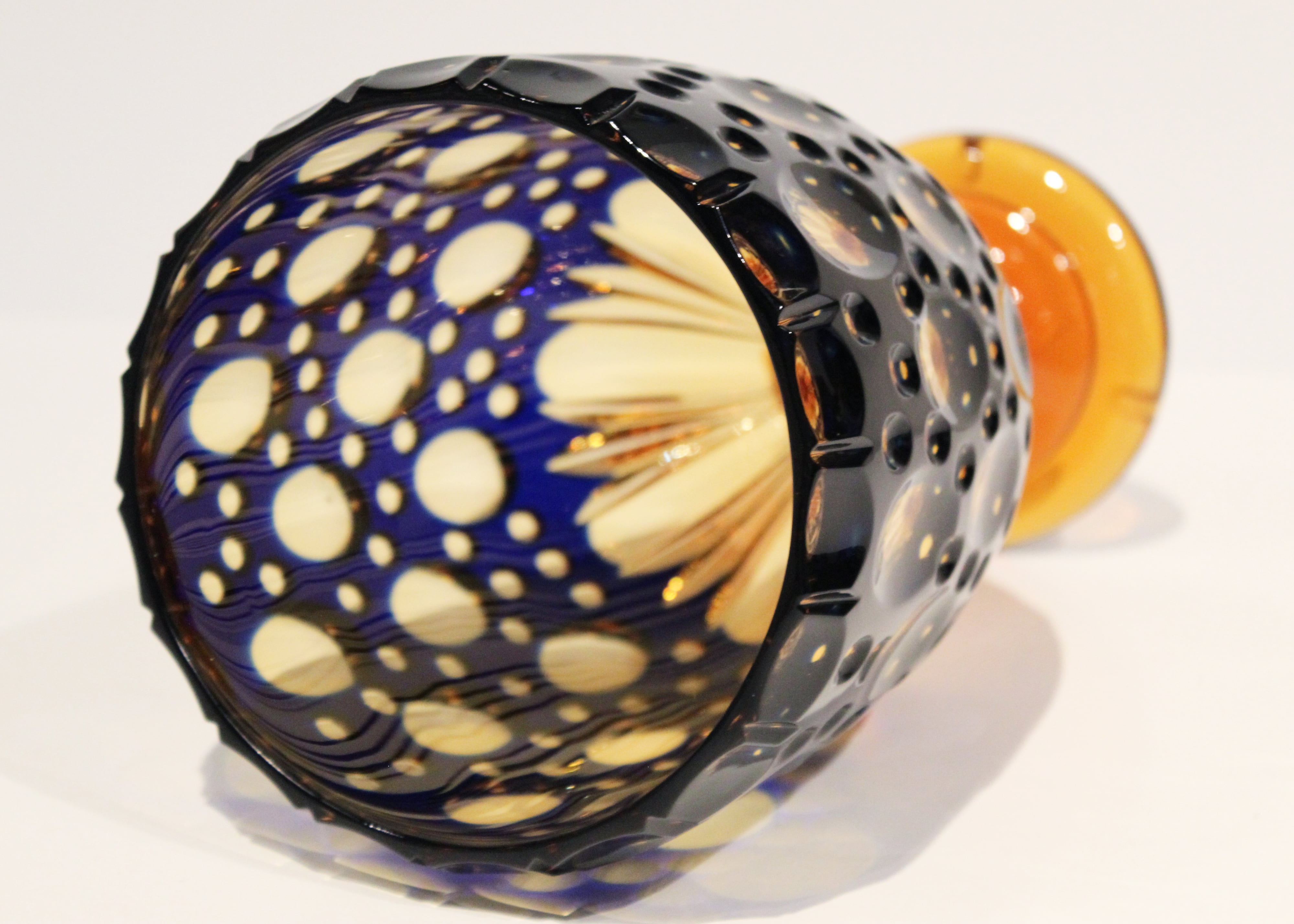 Handcarved Crystal Vase