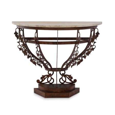 Venetian Demilune Console