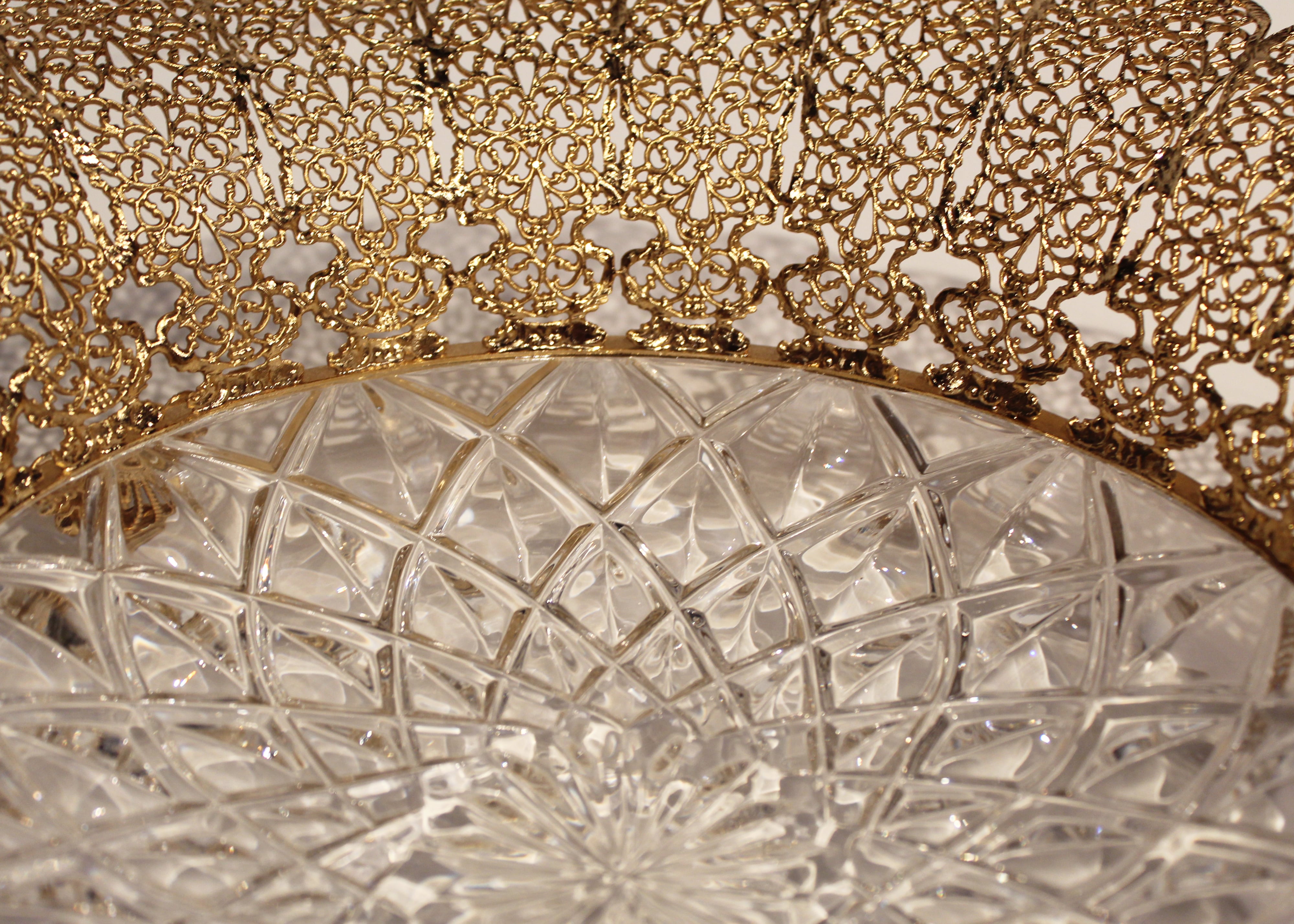 Carved Crystal Bowl