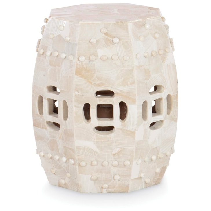 Maitland-Smith End/Side Tables Qing White Accent Table