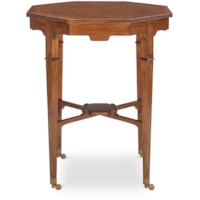 Traditional Side Table with Marquetry Inlay
