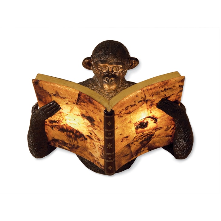 Maitland-Smith Lighting Monkey Book Sconce