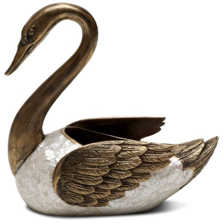 Mother Of Pearl Swan