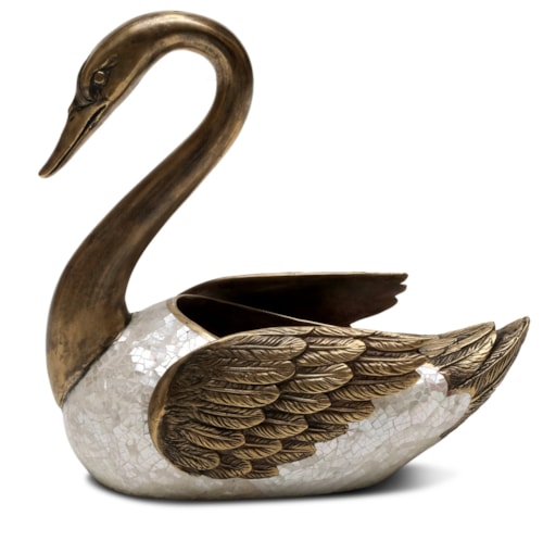 Mother Of Pearl Swan