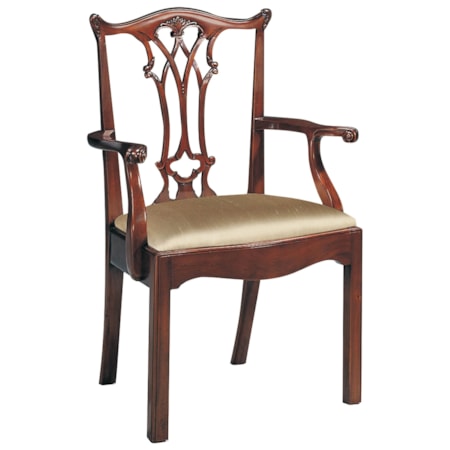 Connecticut Polished Mahogany Arm Chair