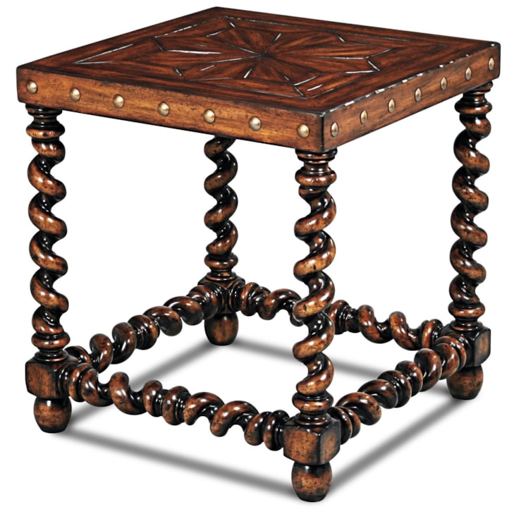 Maitland-Smith End/Side Tables Serpentine Side Table