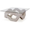 Maitland-Smith End/Side Tables Clamstone Cocktail Table
