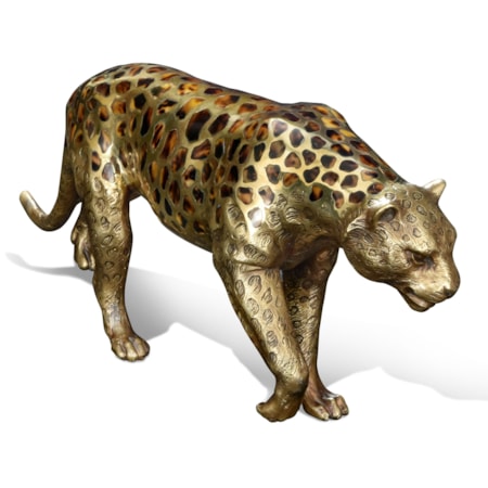 Prowling Leopard Sculpture