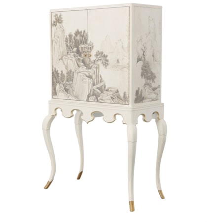 Lacca Veneziana Bar Cabinet