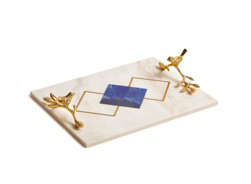 Blue Marble Inlay Tray