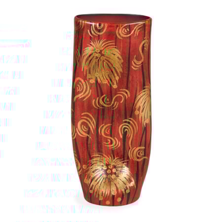Floral Gold Leaf Vase