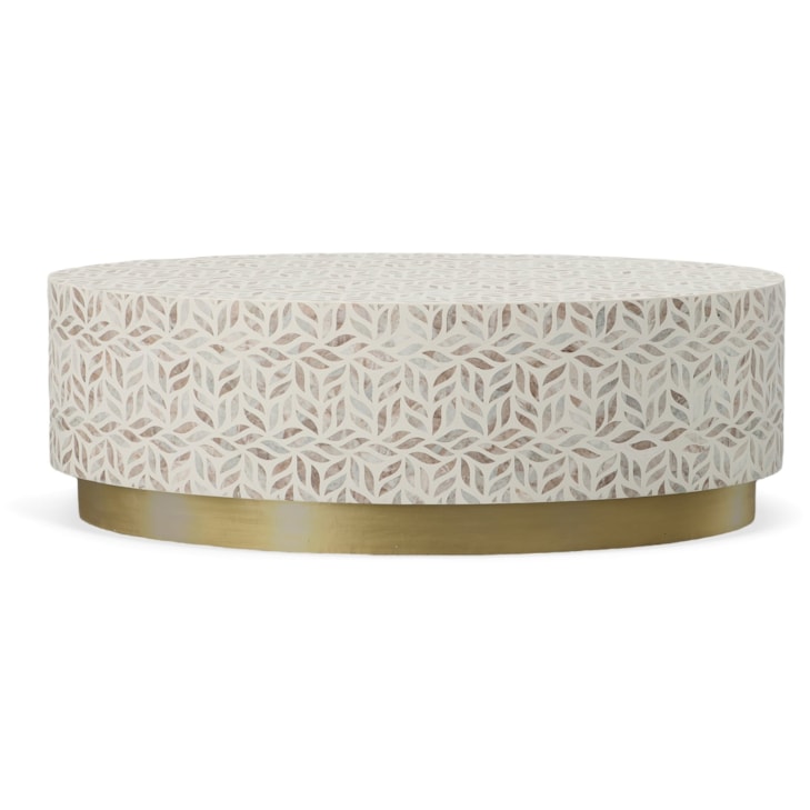 Maitland-Smith End/Side Tables Stone Inlay Cocktail Table