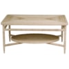 Maitland-Smith End/Side Tables Galleried Abaca Cocktail Table
