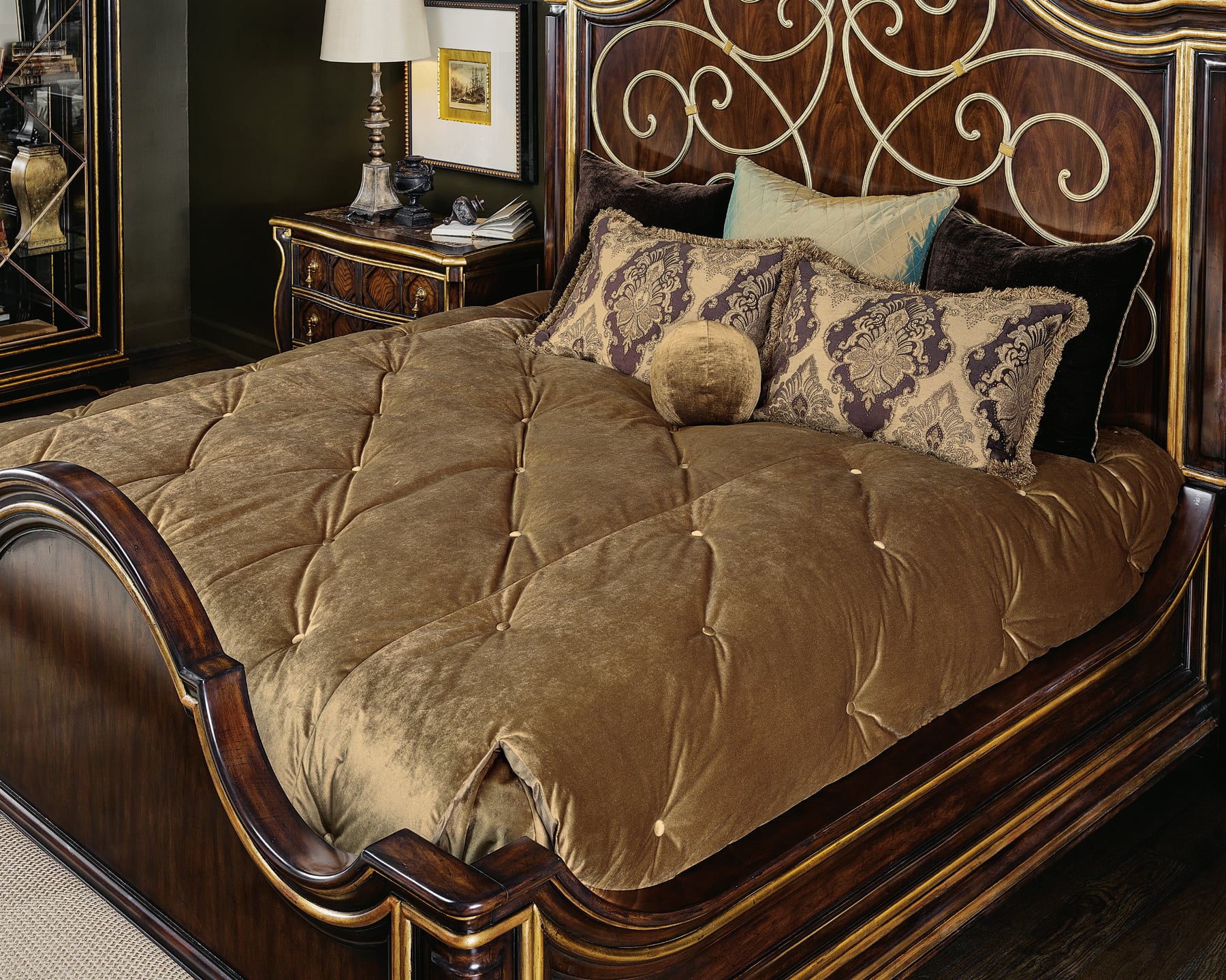 Maitland-Smith Beds Majorca King Panel Bed