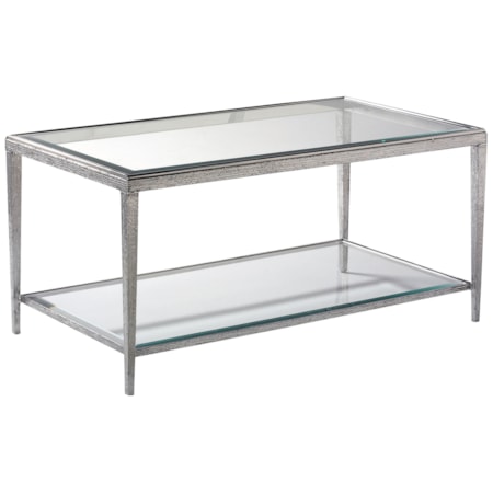 Jinx Nickel Rectangle Cocktail Table