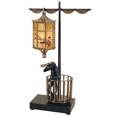 Monkey Lookout Decorative Lamp
