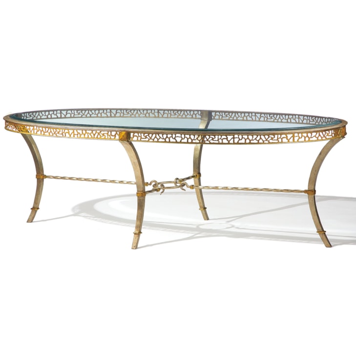 Maitland-Smith End/Side Tables Bolero Oval Cocktail Table