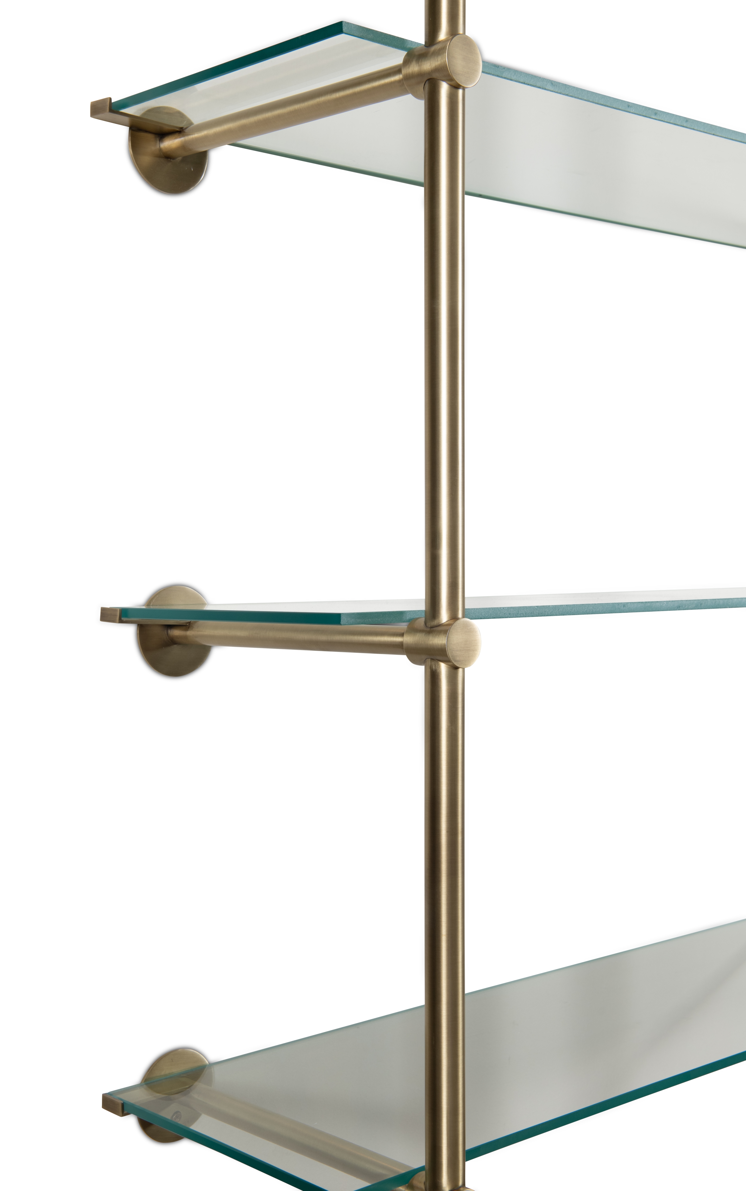 Maitland-Smith Tall Storage & Display Cases Brass Wall Shelf