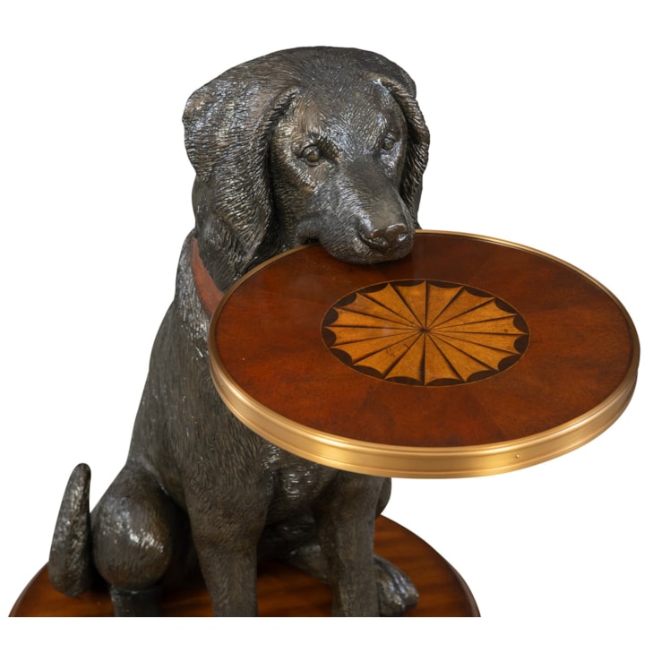 Maitland-Smith End/Side Tables Golden Retriever Accent Table