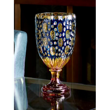 Handcarved Crystal Vase