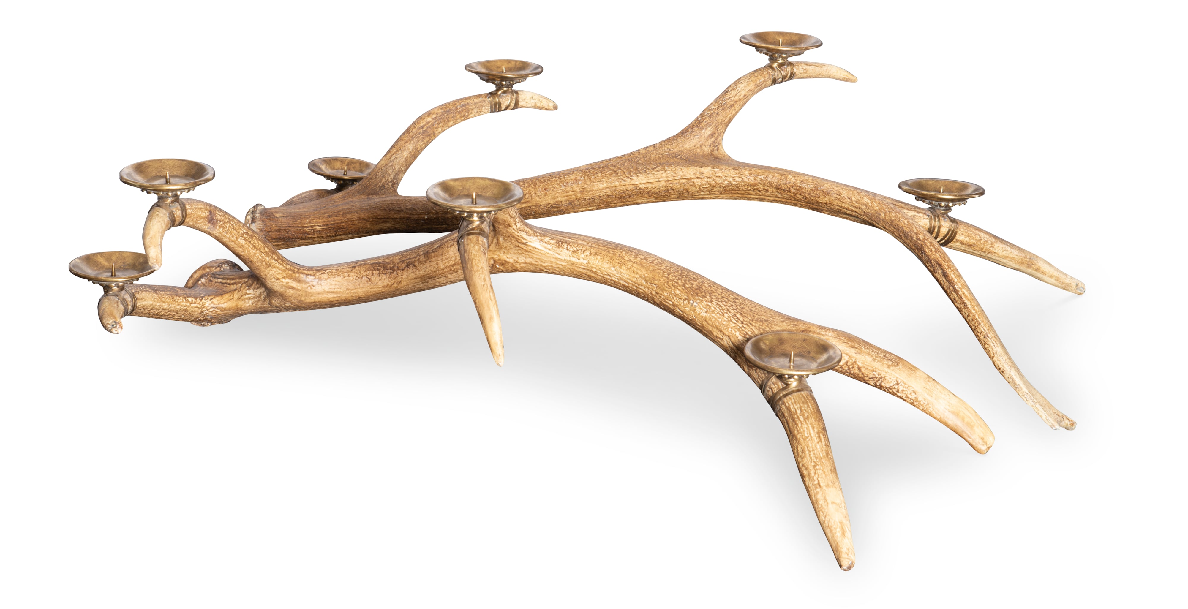 Pair of Antler Candleholders