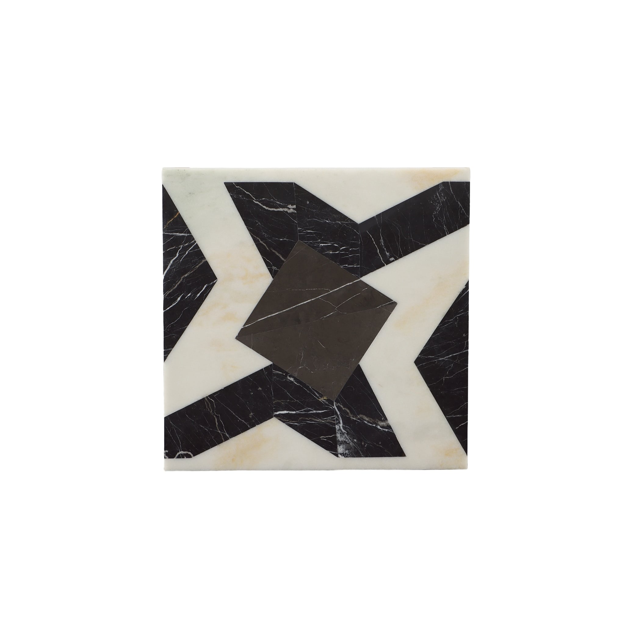 Marble Inlay Side Table