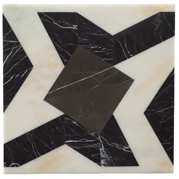 Maitland-Smith End/Side Tables Marble Inlay Side Table