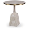 Maitland-Smith End/Side Tables Stone Pedestal Occasional Table