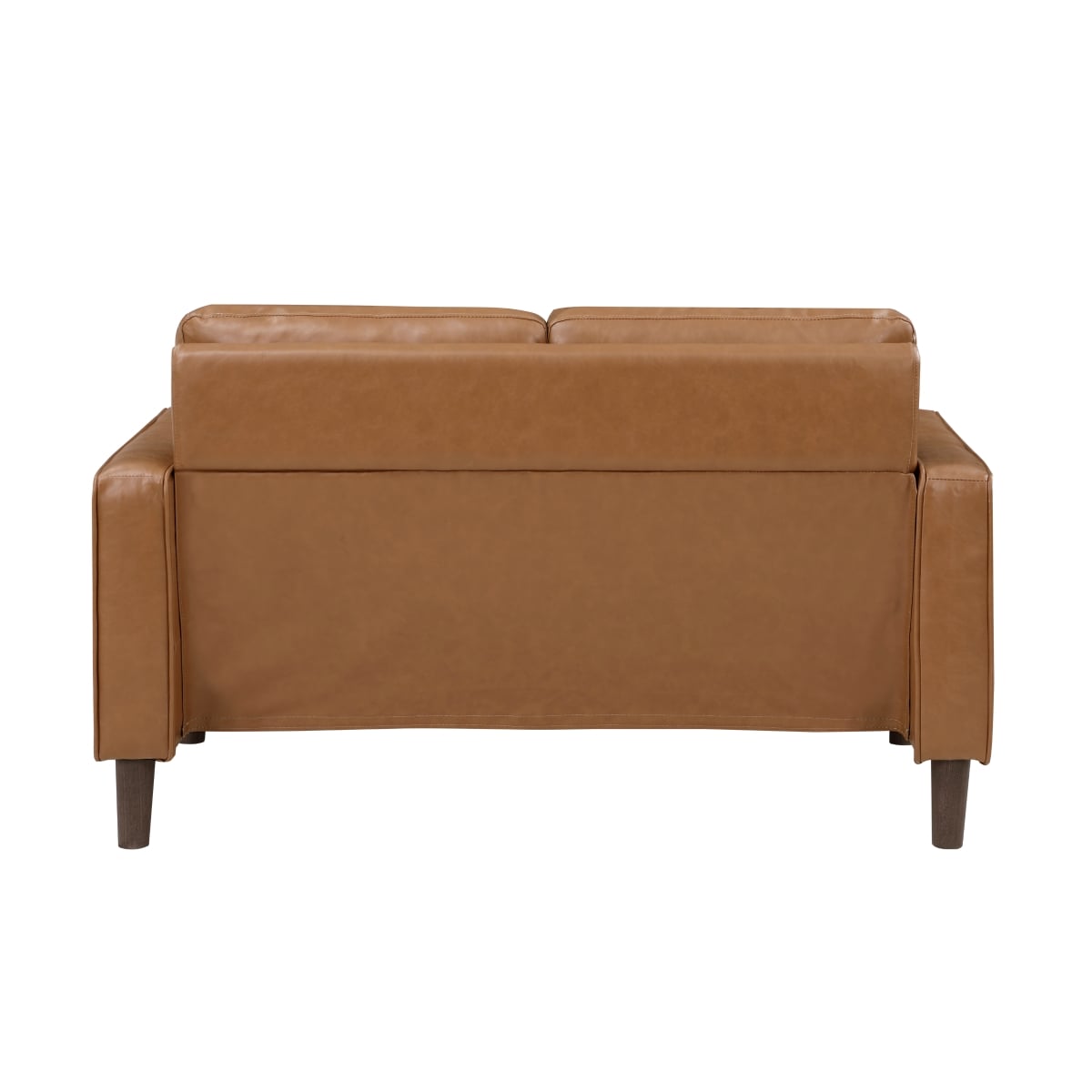 Faux Leather Loveseat