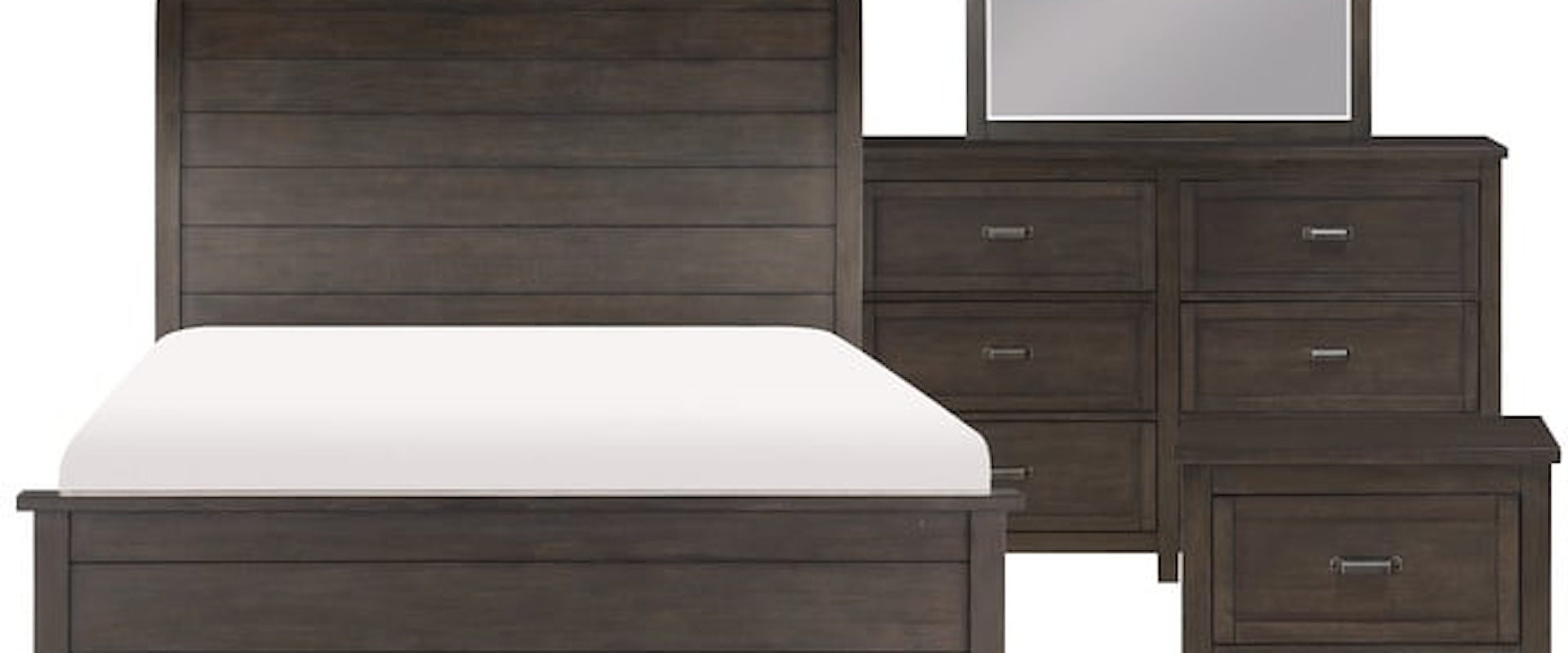 Transitional 4-Piece Queen Bedroom Set