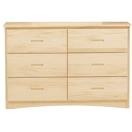 Casual 6-Drawer Dresser