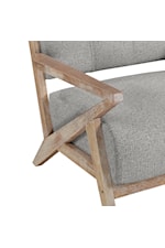 Homelegance Furniture Ollen Rustic Upholstered Accent Chair with Button Tufting